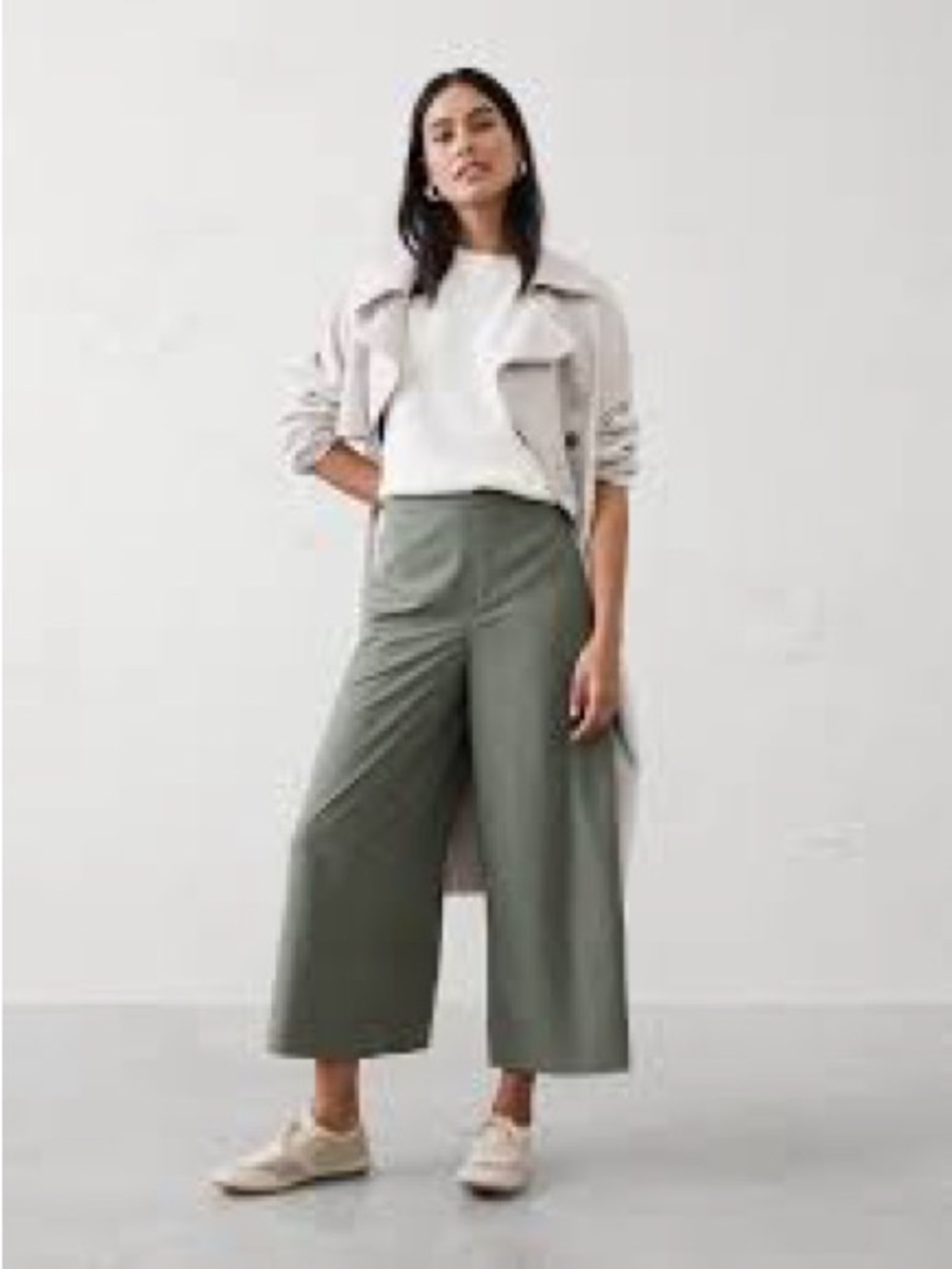 COS wide leg cropped pants size 12